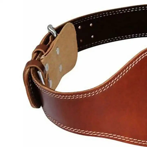 Ceinture de levage en cuir véritable Ceinture de musculation à usage intensif Ceintures en cuir véritable du Pakistan - Product Image 5
