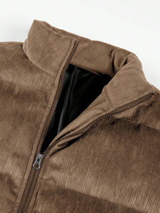 Veste matelassée vintage personnalisée pour hommes, hiver, capuche bulle matelassée, imperméable et respirante, prix de gros, service OEM pour hommes - Product Image 3