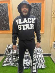 Custom Unisex Flared Jogger Tracksuit Heavyweight Cotton Distressed <b>Embroidery</b> Patch Cropped Printing Sweatpants <b>Set</b> for Men - Product Image 2