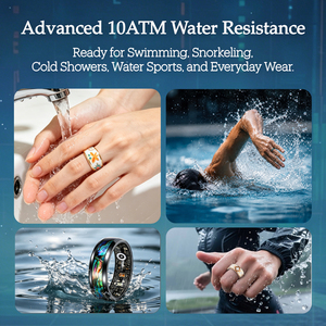 Anillo Inteligente, Resistente al Agua 10ATM, Monitor de Salud, Monitor de Frecuencia Cardíaca y Sueño, Control por Gestos, Anillo para Natación, Gran Venta - Product Image 5