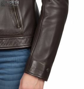 Chaqueta de cuero personalizada transpirable acolchada de cuero acolchado para mujer de invierno del mejor fabricante 2025 - Product Image 2