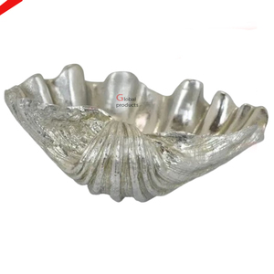 Cuenco para servir alimentos de aluminio y metal con acabado plateado de primera calidad para hoteles y hogares - Product Image 1