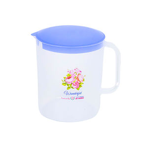 Pichet à glace en plastique écologique de 1 L avec couvercle pour le stockage de l'eau et des boissons, utilisation quotidienne et pour les fêtes - Product Image 1