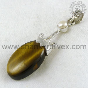 Colgante de forma ovalada de plata de ley sólida 925, joyería hecha a mano antigua de piedras preciosas naturales para mujer y hombre, precio al por mayor - Product Image 3