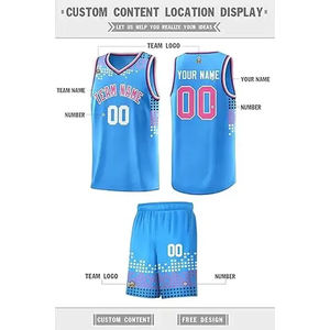 Uniformes de basket-ball pour hommes OEM équipement d'athlétisme en maille personnalisé de haute qualité Logos avec numéro de nom d'équipe Design respirant pour - Product Image 4
