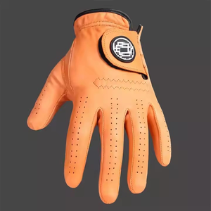 Guantes de golf de piel auténtica Cabretta 100% suaves y transpirables con logotipo bordado personalizado Guantes deportivos Cabretta de piel de oveja de alta calidad - Product Image 5