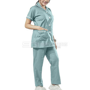 Conjunto de Dos Piezas Uniforme para Mujer y Hombre, Traje para Salón de Belleza, Ropa de Trabajo, Conjunto de Uniformes Médicos de Verano para Hospital 2025 - Product Image 3