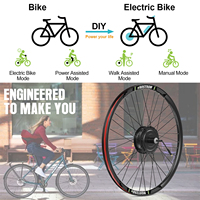 Kit Moteur Moyeu Arrière Bafang G020 48V 500W 26" 27.5" 28" 29" 700C pour Vélo Électrique, Kit de Conversion Ebike avec Accélérateur à Pouce et Écran LCD, Stock UE Royaume-Uni