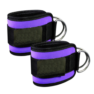 Nouvelle sangle de cheville haut de gamme avec anneau en D pour machine à câbles de musculation, sangle de cheville en néoprène et nylon de haute qualité pour l'exercice - Product Image 1