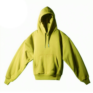 เสื้อมีฮู้ดผ้าคอตตอนออร์แกนิคโอเวอร์ไซส์ดีไซน์ฮิปฮอปทรงหลวมผ้าหนาออกแบบได้ตามต้องการ - Product Image 2