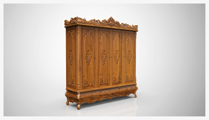 El Legado de los Artesanos: Armario de Teca Sostenible Tallado a Mano, una Obra Maestra Europea Atemporal para tu Refugio - Product Image 5