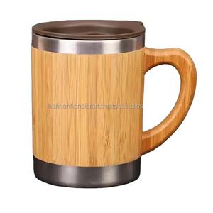 Chope à bière en bois faite à la main, écologique, durable, luxueuse, élégante, tasse en bois sculpté, logo personnalisé, qualité supérieure pour hôtel - Product Image 3