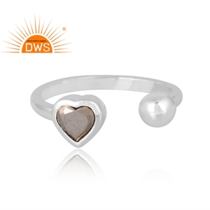 แหวนพลอย pyrite ธรรมชาติเงินสเตอร์ลิง925สินค้าออกใหม่ผู้ผลิตเครื่องประดับดีไซน์ตามต้องการ - Product Image 3