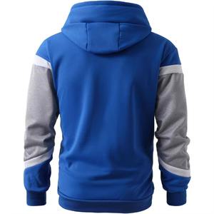 Sudadera con capucha de forro polar grueso de 450GSM con cremallera de un cuarto, de algodón/poliéster, personalizada para hombre, estilo casual de invierno, superventas - Product Image 2