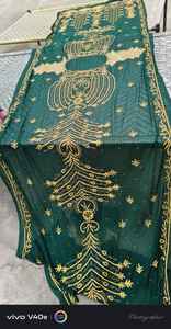 Premium Collection of Somali Dirac Set Heavy Beaded <b>Lace</b> Fabric Luxurious Top Classical Crystal Beads Beaded Fabric - Product Image 3