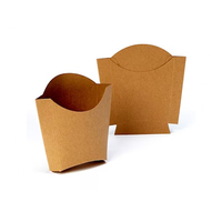 Boîtes à frites de qualité alimentaire durables et élégantes en papier de haute qualité Emballage écologique pour snacks pour restaurants et cafés