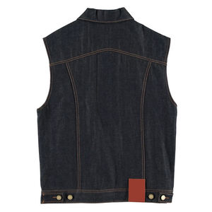 Chaleco de mezclilla sin mangas ajustado Vintage informal de verano para hombre, pantalones vaqueros rasgados transpirables de alta calidad, chaleco de talla grande, precio barato - Product Image 5