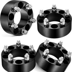 Vypart – Adaptateurs d'entretoises de roue 5x4.5 (2 pouces) à centrage sur les écrous, 50 mm, alésage de moyeu 82.5, 1/2 X20, en alliage/aluminium durable, lot de 4 - Product Image 1