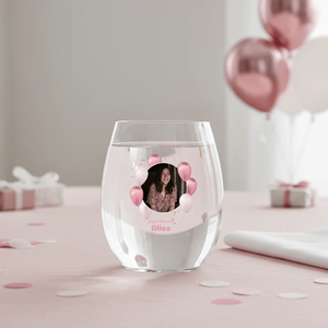 Bicchiere d'acqua personalizzato in Tritan puro, design europeo, stampa digitale personalizzata, trasparente, nessun minimo d'ordine, prodotto in Francia - Product Image 3