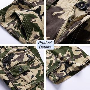 Pantalones cortos Cargo con diseño de camuflaje, logotipo personalizado, pantalones cortos Cargo de algodón, ropa de calle para hombre, pantalones cortos con bolsillos, moda informal, Camuflaje Suelto - Product Image 6