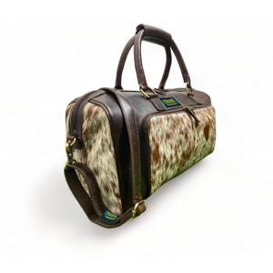 Top vente sac de sport classique en cuir de vachette vintage véritable matériel en laiton massif personnalisable fabricant et fournisseur en gros - Product Image 1