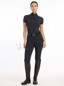 Capa Base de equitación de alto rendimiento para mujer, transpirable, que absorbe la humedad, Top ecuestre de secado rápido, capa Base transpirable - Product Image 3