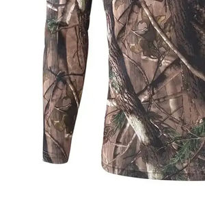 T-shirts de chasse à manches longues camouflage forestier pour chasseurs, chemise chaude et flexible, idéale pour l'automne, t-shirts de chasse pour hommes - Product Image 5