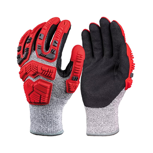 Impacto personalizado Kevlar y cuero sintético antideslizante 4mil guantes de trabajo para el cuidado personal al por mayor - Product Image 3