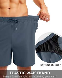 Pantalones cortos de malla de diseño impreso para hombre, logotipo personalizado de alta calidad, pantalones cortos deportivos de talla grande para hombre, ropa de calle, pantalones cortos para hombre, logotipo personalizado - Product Image 6