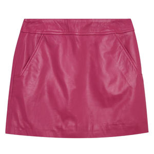 Women's High Waist PU Leather <b>Skirt</b> Comfortable Solid Color Streetwear for Casual Outdoor Usage New Arrival - Product Image 5