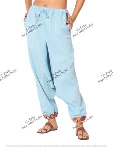 Women's Eco-Friendly Free Size <b>Yoga</b> <b>Pants</b> Breathable Tribal Nepali Harem Style Comfortable Sexy Canvas Material for Summer Work - Product Image 4