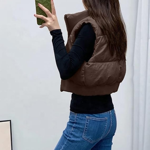 Chaleco Acolchado de Invierno de la Mejor Calidad, Chaleco Sin Mangas para Mujer, Impermeable, Transpirable, Ropa de Abrigo Cálida, Servicio OEM - Product Image 4