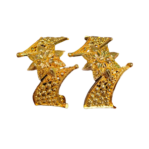 Venta al por mayor de pendientes con diseño tradicional de 22CT chapado en oro estilo Jhumka pendientes de joyería para las mujeres usan por los exportadores - Product Image 1