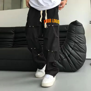 กางเกงวอร์มผ้าไนลอนโอเวอร์ไซส์สำหรับผู้ชายกางเกงวอร์มโอเวอร์ไซส์ออกแบบได้ตามต้องการน้ำหนักเบา - Product Image 1