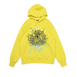 Custom Logo Graphic Embossed <b>Black</b> Spider <b>Hoodie</b> for <b>Men</b> Solid Pattern Sweatshirt for Autumn Season - Product Image 6