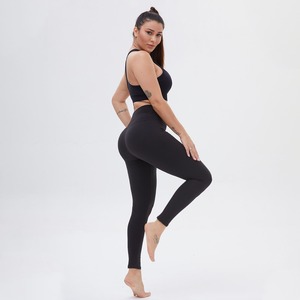 Feeling Women Running Chándal Manga larga Gimnasio Fitness Ejercicio Top Cintura alta Yoga Pantalones Leggings Conjunto de dos piezas para mujer - Product Image 5