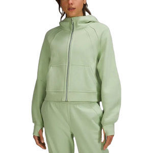 High Quality Customizable Full Zip <b>Women's</b> Hoodie Long Length Winter Crop <b>Top</b> with High Cotton <b>for</b> Fall and Winter Season - Product Image 6