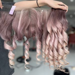 Mèches bouclées de haute qualité avec frontal et mèches pour faire des perruques - Product Image 5