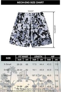Shorts de sport confortables pour hommes, respirants, à séchage rapide, taille élastique, imprimés, en polyester multicolore, haute qualité - Product Image 5