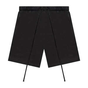 Pantalones cortos lisos para hombre, pantalones cortos lisos con cordón de logotipo personalizado, ropa de calle de rizo de algodón 100%, pantalones cortos suaves de verano informales teñidos lisos - Product Image 5