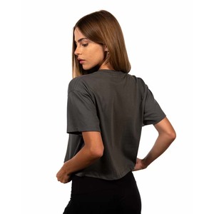 Bella-T-shirt noir en toile pour femme Taille XS/S - Product Image 6