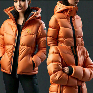 Style de mode plus récent femmes manteau hiver longue amovible à capuche dames grande veste hiver doudoune oie femmes doudounes manteaux - Product Image 2