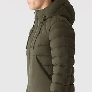 Veste matelassée de haute qualité, confortable, de couleur unie, avec impression de logo personnalisée, collection spéciale pour hommes, tenues à la mode - Product Image 2