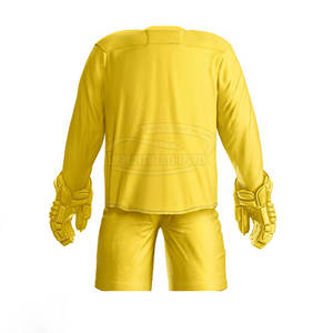 2025 conjuntos de uniformes de entrenamiento de hockey sobre hielo transpirables cómodos impresos con logotipo personalizado precio bajo superventas nombre del equipo OEM - Product Image 6