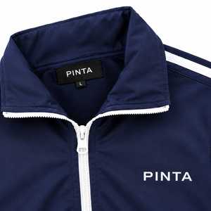 Ensemble de survêtement unisexe bleu marine imprimé léopard/drapeau, écologique, séchage rapide, coupe-vent, extensible dans quatre directions, veste de survêtement et pantalon de jogging en polyester - Product Image 3