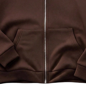 Winter Men's Hooded <b>Zip</b>-<b>Up</b> <b>Jacket</b> Fleece-Lined Washed Casual Streetwear Kangaroo Pockets Ribbed Cuffs Windproof Quick Dry - Product Image 6