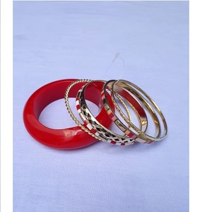Ensembles de Bracelets Joncs Vintage en Résine Acrylique de Haute Qualité, Style Bois Coloré, Bracelets Unisexe, Bijoux Tendance, Anniversaire - Product Image 5