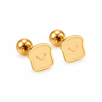 Boucles d'oreilles et clous d'oreilles élégants et minimalistes en acier inoxydable 316 pour le quotidien, le bureau, les rendez-vous, les fêtes, les cadeaux et les vacances