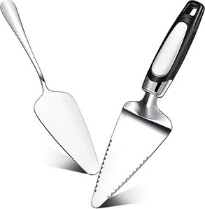Ensemble de deux spatules en acier inoxydable de qualité supérieure, ustensiles de cuisine faits à la main, décoratif, fantaisie, élégant, meilleure vente, ensemble de spatules en métal - Product Image 1