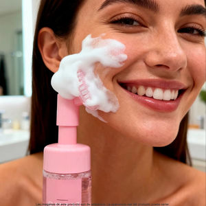 Nettoyant Visage Exfoliant en Silicone pour le Démaquillage et le Nettoyage en Profondeur, Gel Nettoyant au Concombre, Citron et Rose pour les Soins de la Peau - Product Image 1